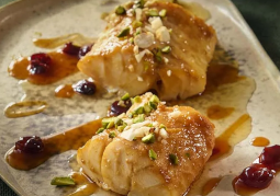 Cabillaud sauce fruits rouges / Verrines gourmandes aux fruits